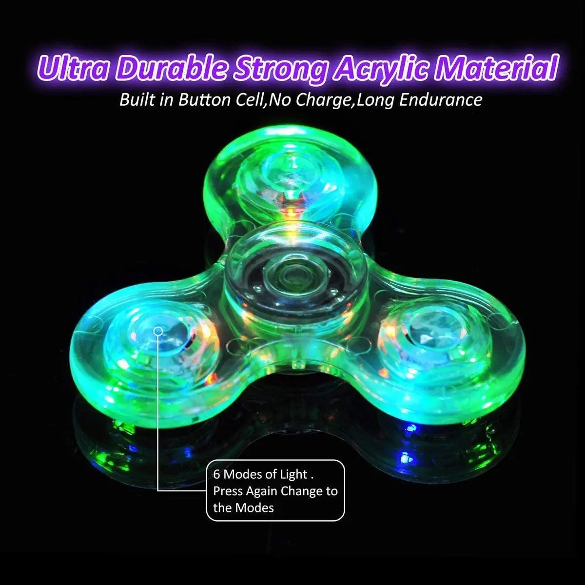 Luminous LED light Fidget Spinner