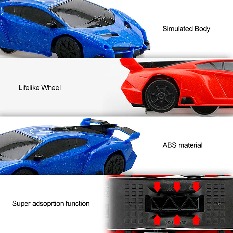 RC Wall Climbing Car With Light Ceiling Anti Gravity