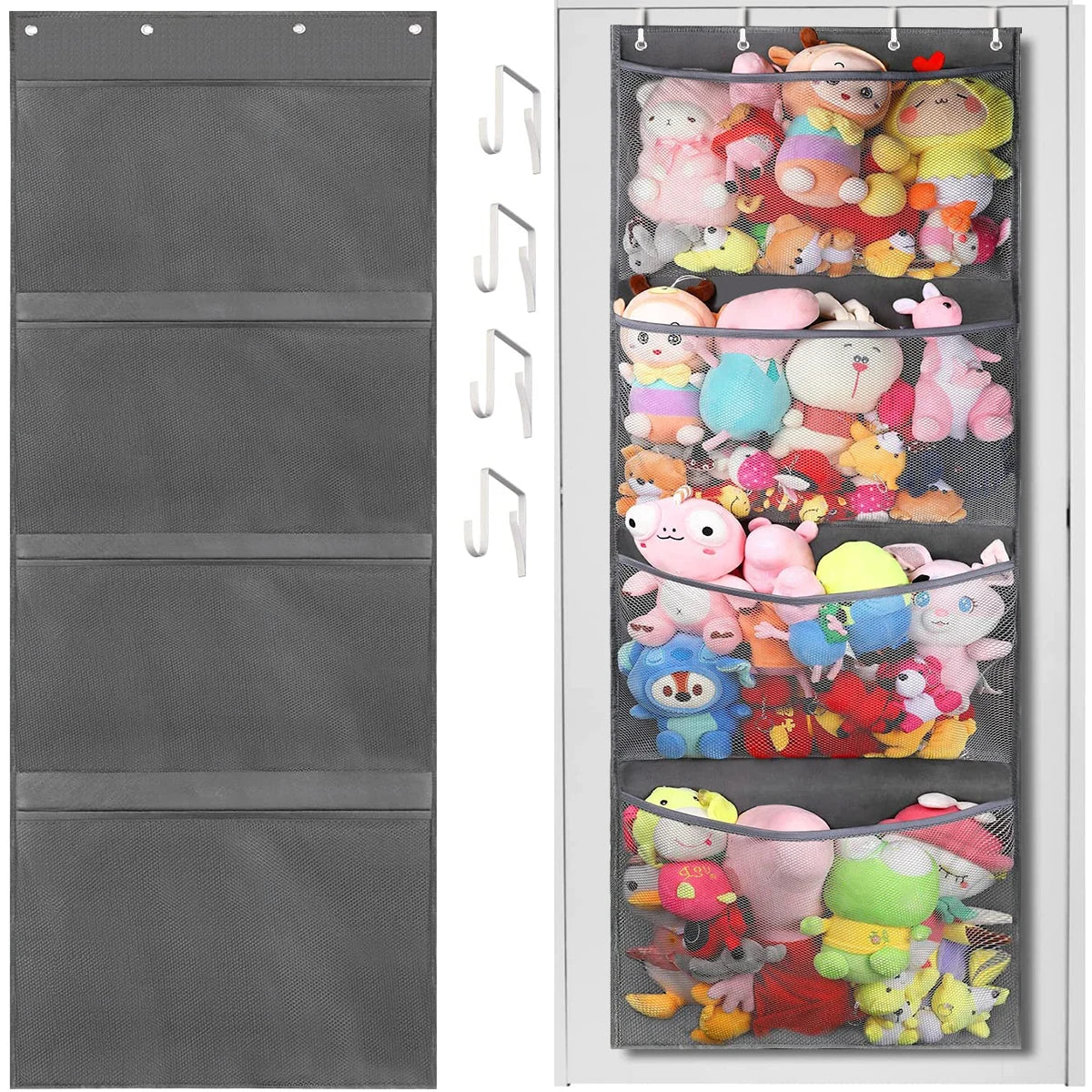 Stuffed Toy Storage Bag Over The Door