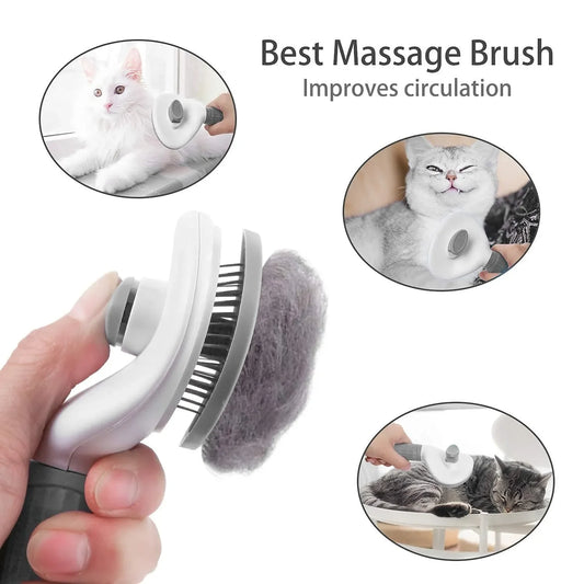 Pet Brush Comb Self Cleaning Pet Hair