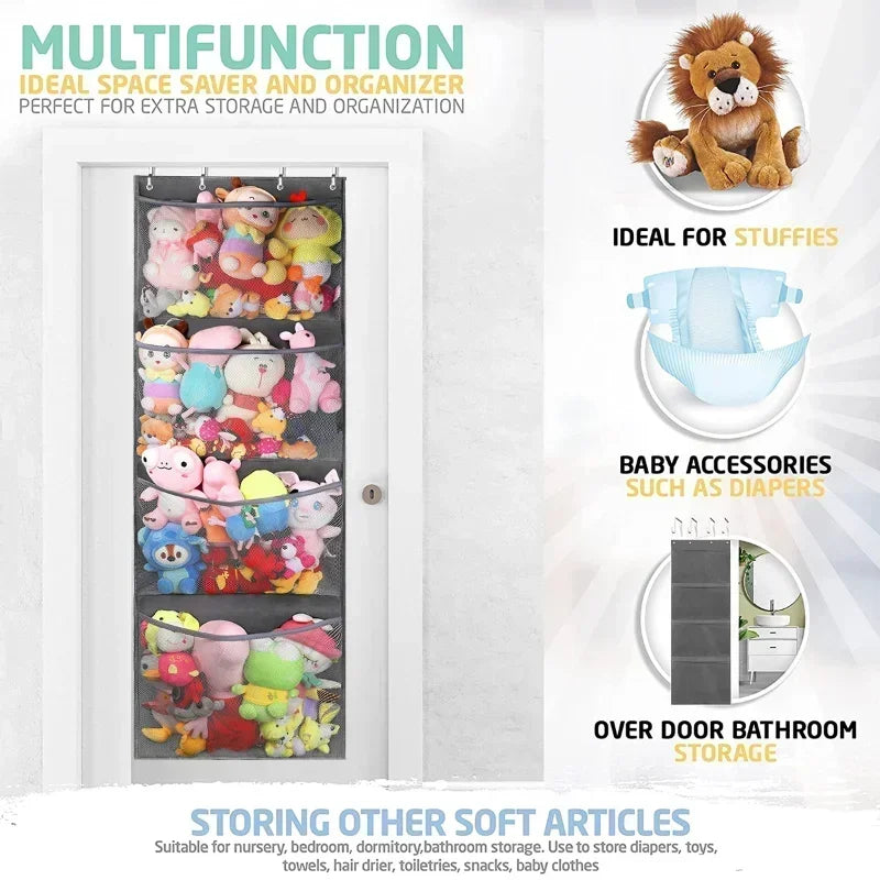 Stuffed Toy Storage Bag Over The Door