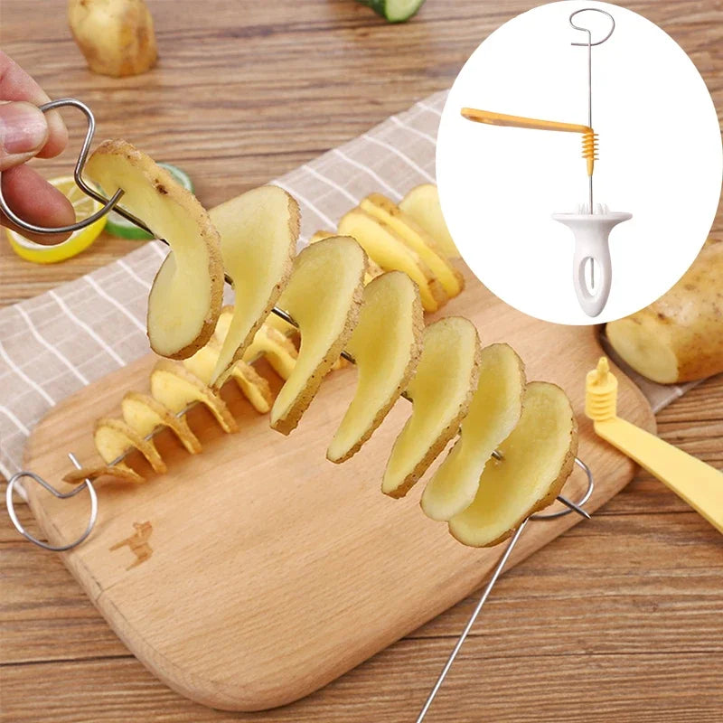 1Set Stainless Steel  Potato Slicer Spiral