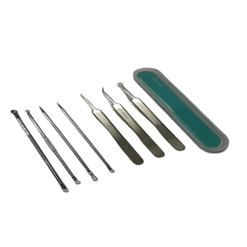 7pcs Stainless Steel Splinter Acne Clip