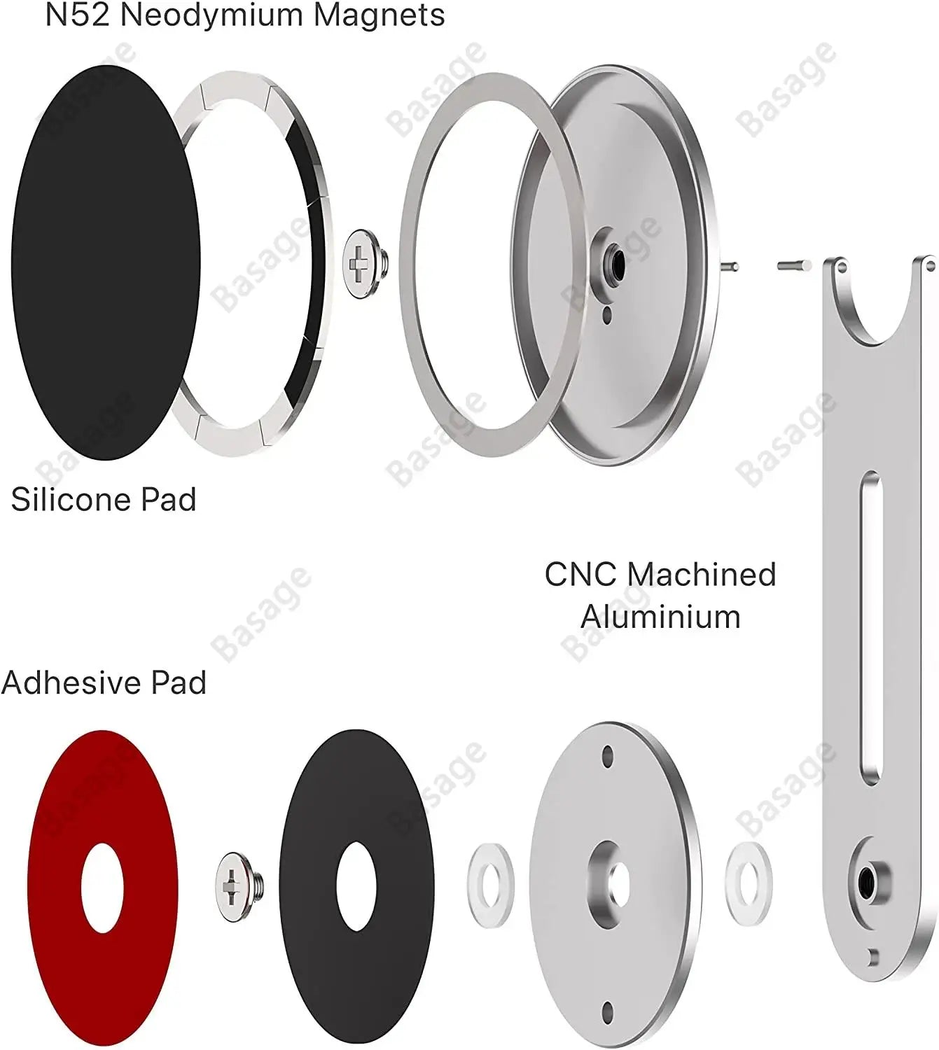 Flip iPhone Laptop Mount, Slim Magnetic