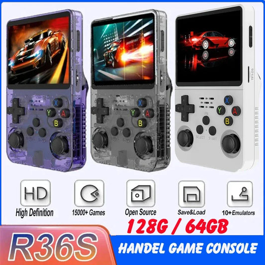 Retro Handheld Game Console 3.5 Inch IPS Screen Portable